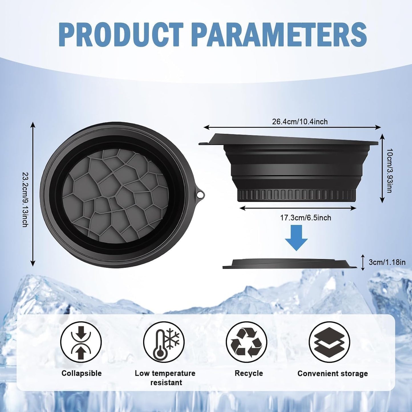 Facial Ice Bath Bowl | Cold Therapy Skincare Tool at Home Women & Men