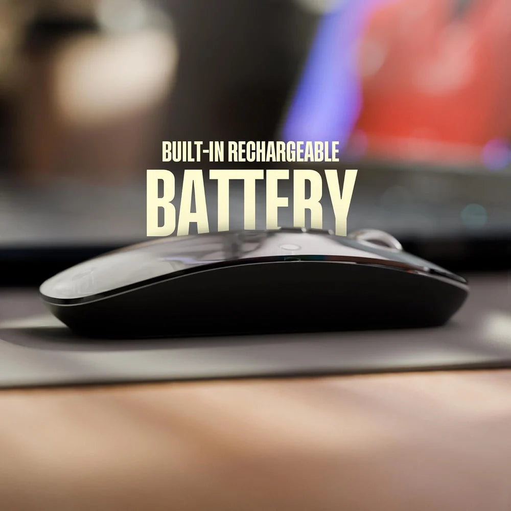 Transparent Wireless Bluetooth Mouse | Silent Click Rechargeable Mouse