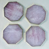 Rose Quartz Octagon Coasters - Set of 4 Large Coasters/Personalised Momentos