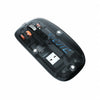Transparent Wireless Bluetooth Mouse | Silent Click Rechargeable Mouse