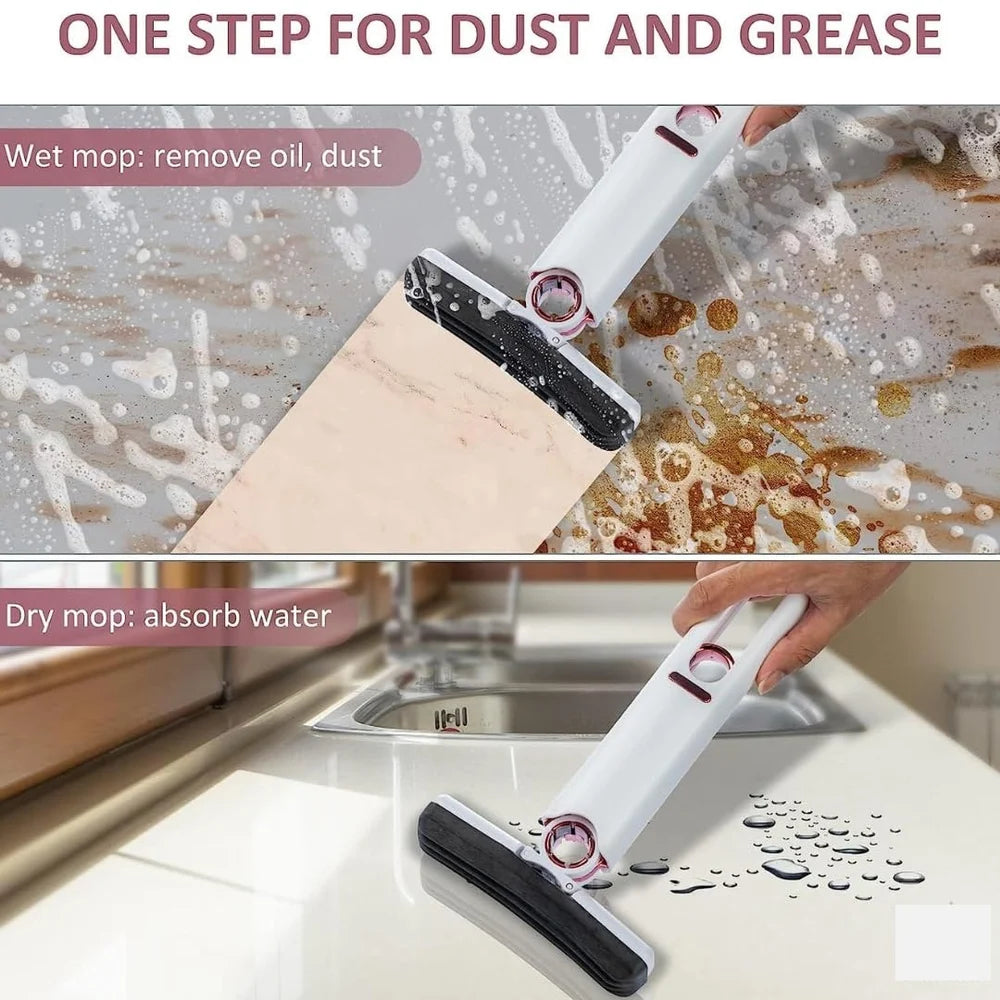 Mini Squeeze Mop – Compact Hands-Free Floor Cleaner with 360° Head
